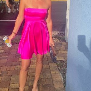 Selling this pink flowy dress! Worn twice!